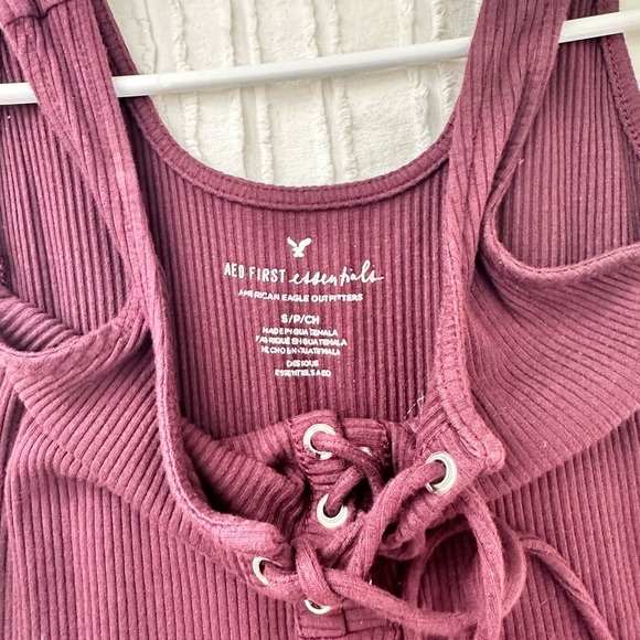 American Eagle Lace-Up Tank Bodysuit, Sz. S - Picture 4 of 4